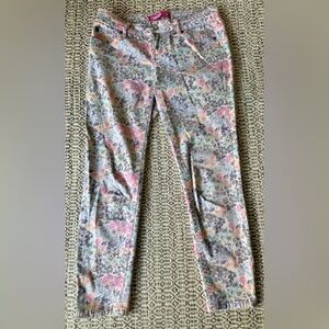 Zanadi Floral pants - Pink, Blue, Gray /soft tones